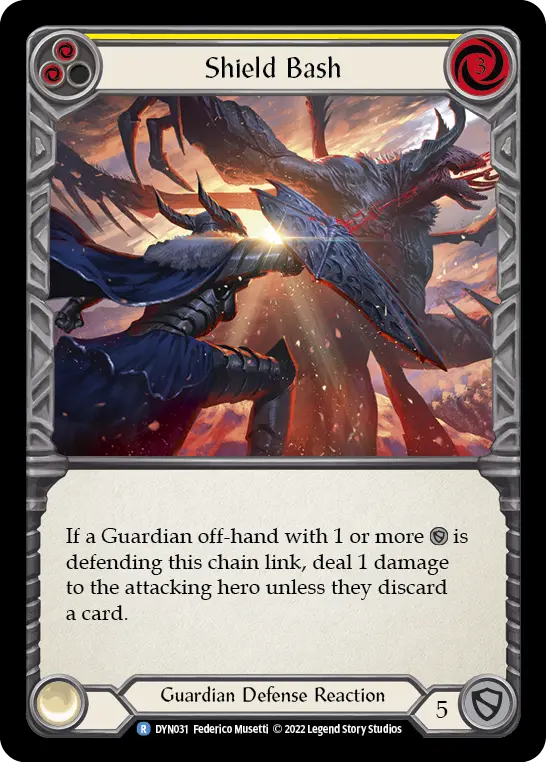 Shield Bash — Rainbow Foil