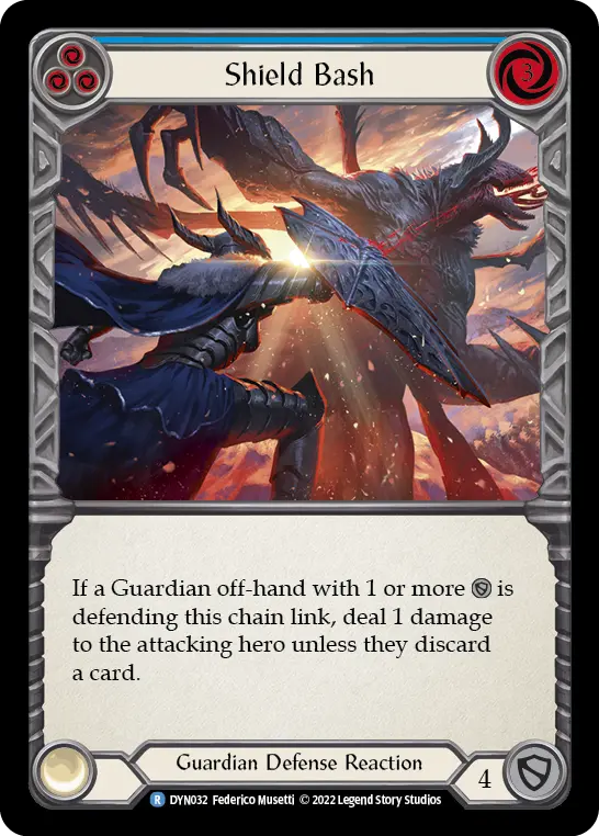Shield Bash — Rainbow Foil