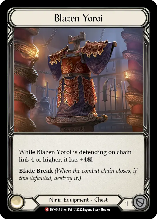 Blazen Yoroi — Rainbow Foil