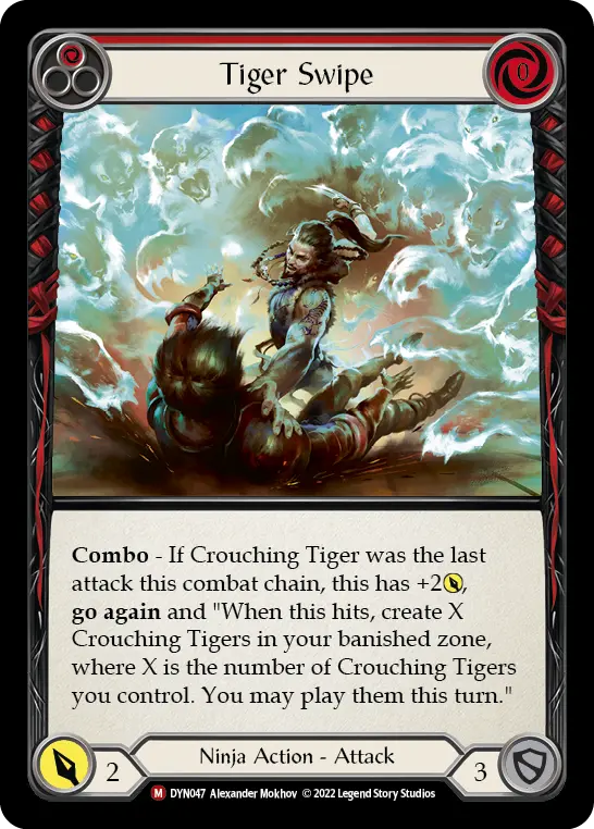 Tiger Swipe — Rainbow Foil