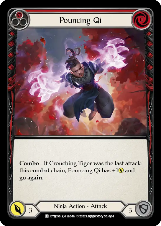 Pouncing Qi — Rainbow Foil
