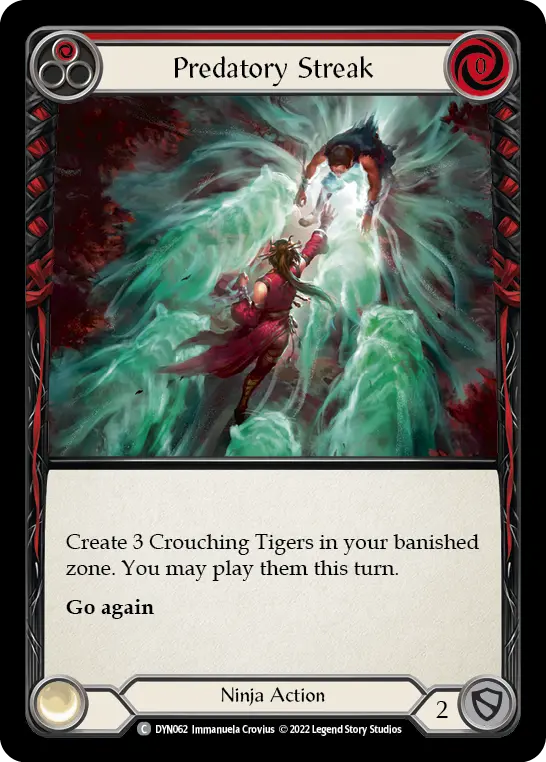 Predatory Streak — Rainbow Foil