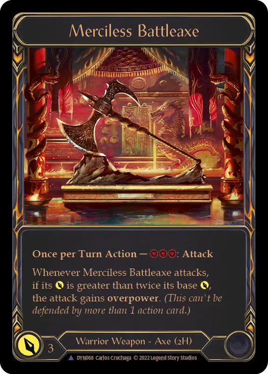 Merciless Battleaxe — Cold Foil