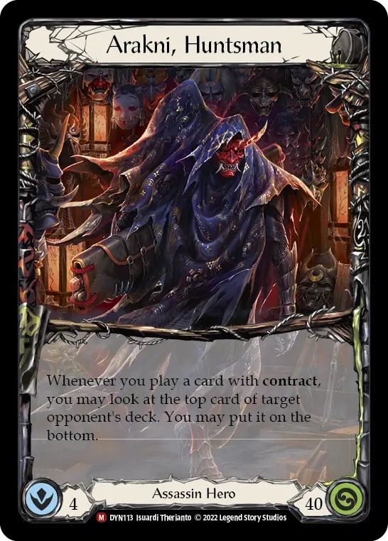 Arakni, Huntsman — Extended Art — Rainbow Foil