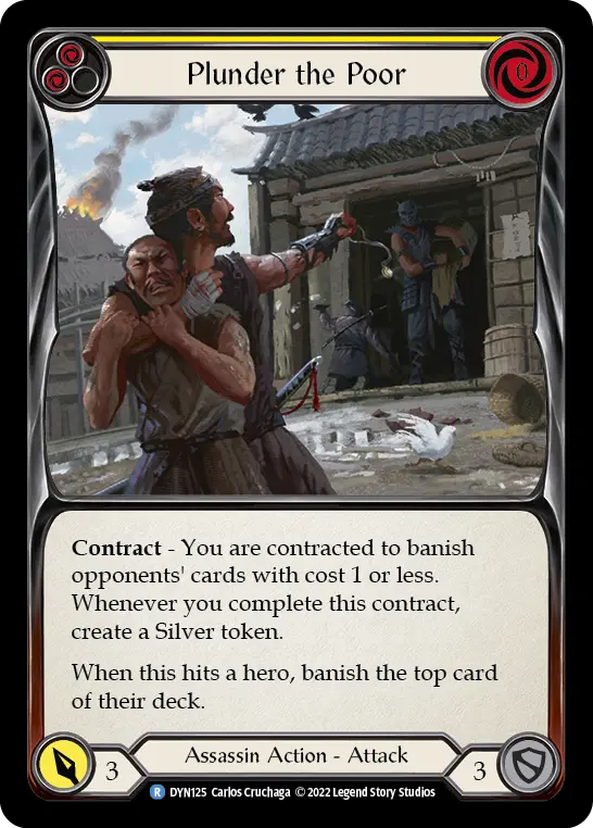 Plunder the Poor — Rainbow Foil