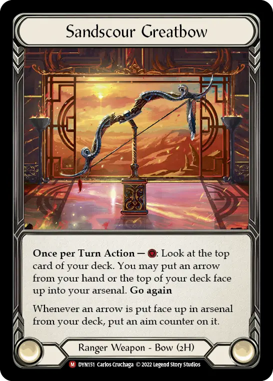 Sandscour Greatbow — Rainbow Foil
