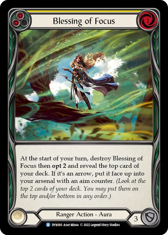 Blessing of Focus — Rainbow Foil