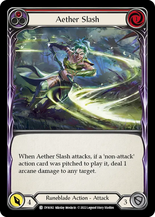 Aether Slash — Rainbow Foil
