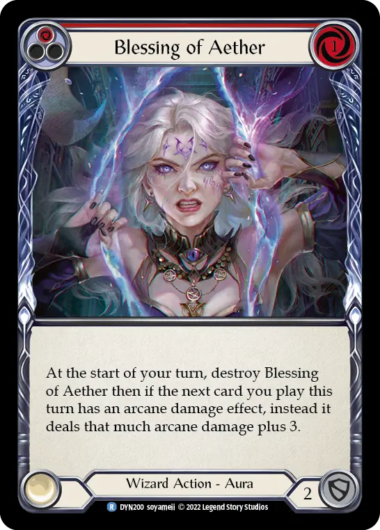 Blessing of Aether — Rainbow Foil