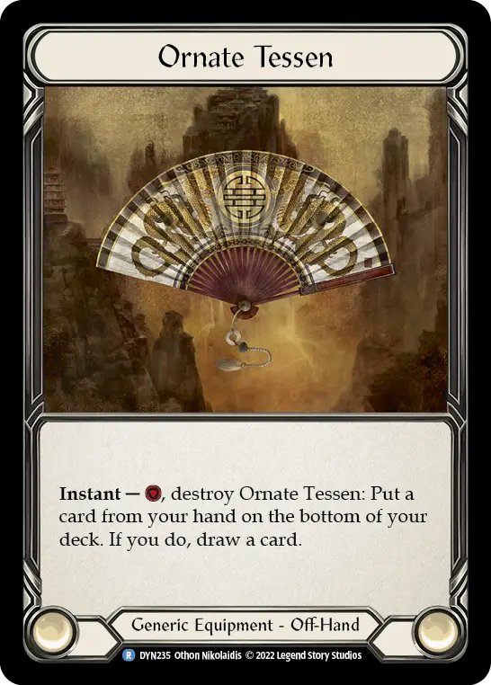 Ornate Tessen — Cold Foil