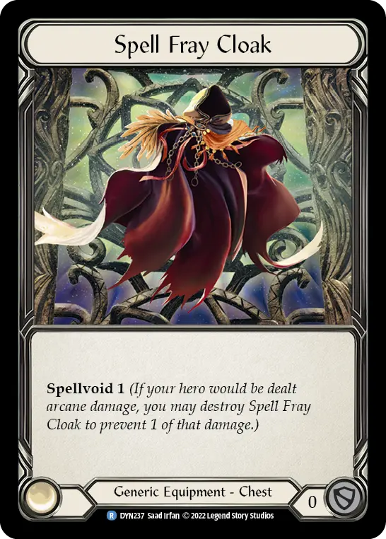 Spell Fray Cloak — Cold Foil