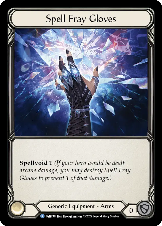 Spell Fray Gloves — Rainbow Foil