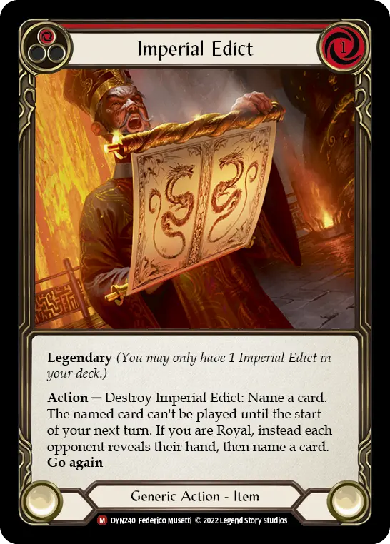 Imperial Edict — Rainbow Foil