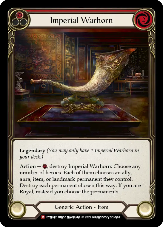 Imperial Warhorn — Rainbow Foil