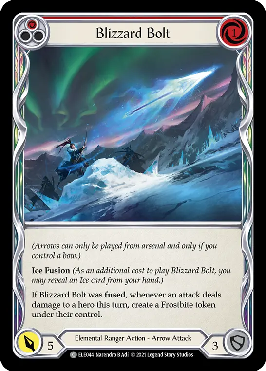 Blizzard Bolt — Tales of Aria — Rainbow Foil
