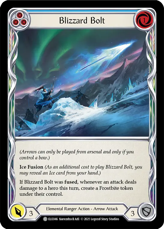 Blizzard Bolt — Tales of Aria — Rainbow Foil