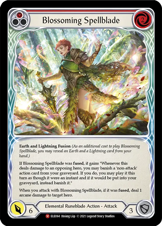 Blossoming Spellblade — Tales of Aria — Rainbow Foil