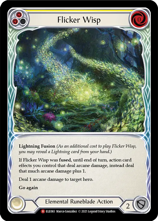 Flicker Wisp — Tales of Aria — Rainbow Foil