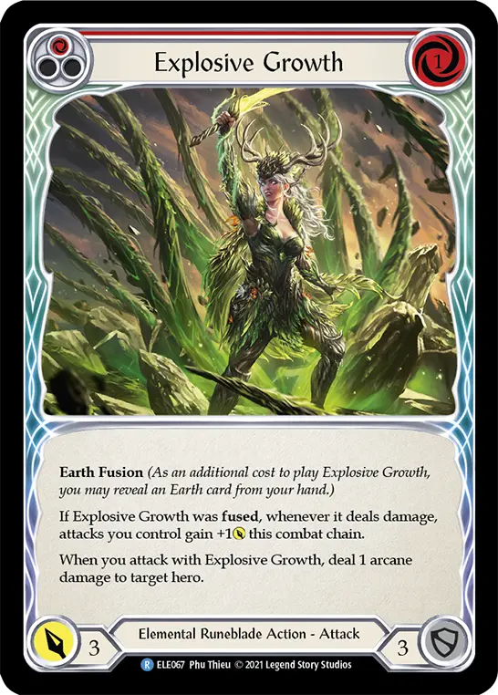 Explosive Growth — Tales of Aria — Rainbow Foil