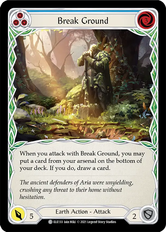 Break Ground — Tales of Aria — Rainbow Foil