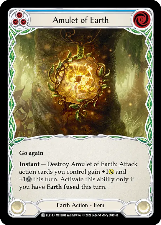 Amulet of Earth — Tales of Aria — Rainbow Foil