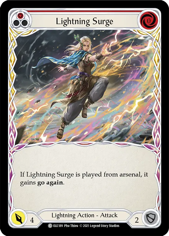 Lightning Surge — Tales of Aria — Rainbow Foil