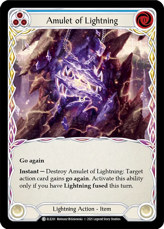 Amulet of Lightning — Tales of Aria — Rainbow Foil