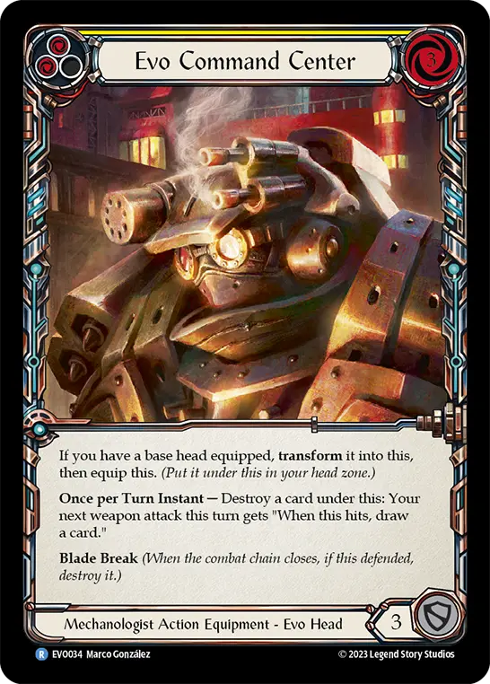 Evo Command Center — Cold Foil