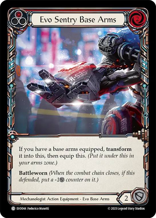 Evo Sentry Base Arms — Cold Foil