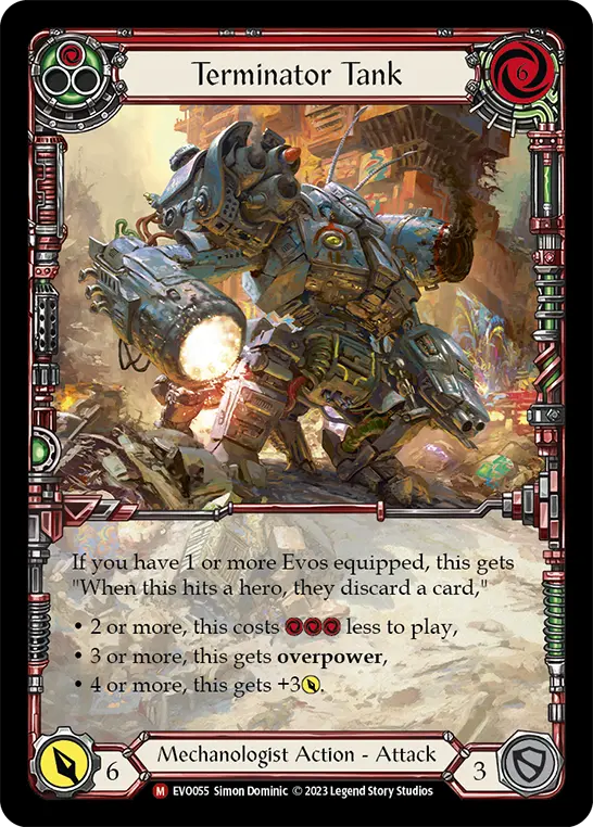 Terminator Tank — Extended Art — Rainbow Foil