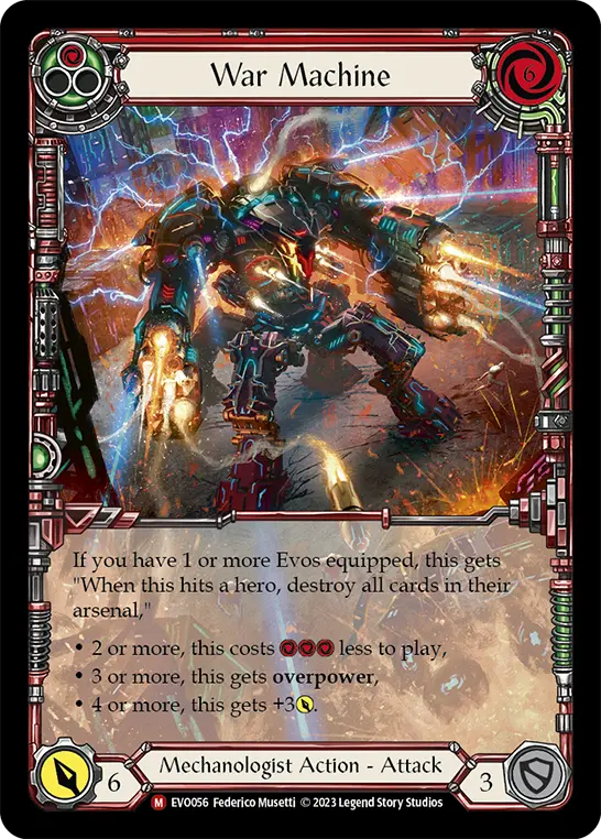 War Machine — Extended Art — Rainbow Foil