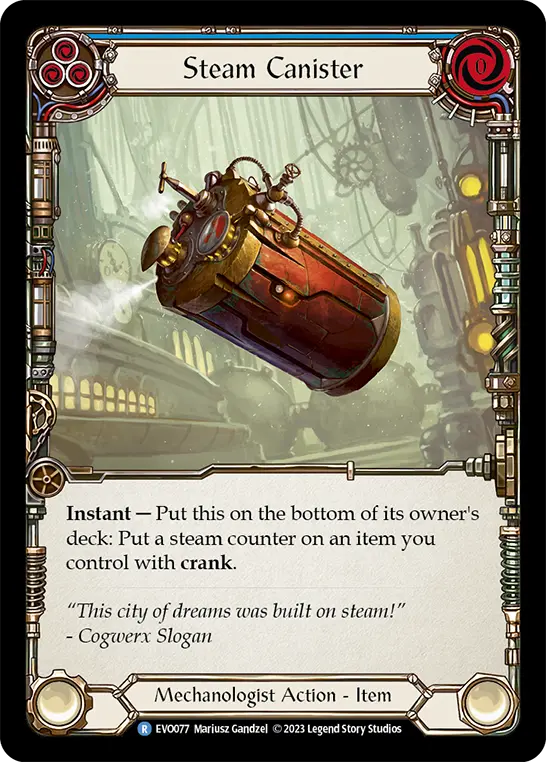 Steam Canister — Rainbow Foil
