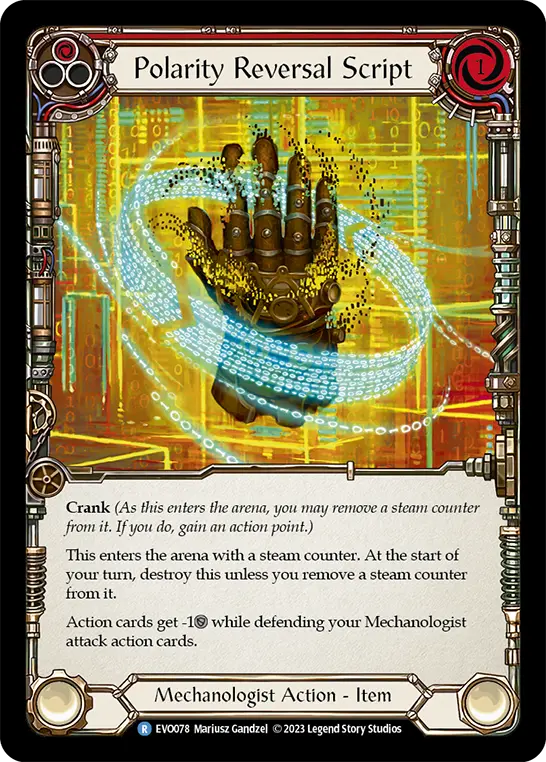 Polarity Reversal Script — Rainbow Foil