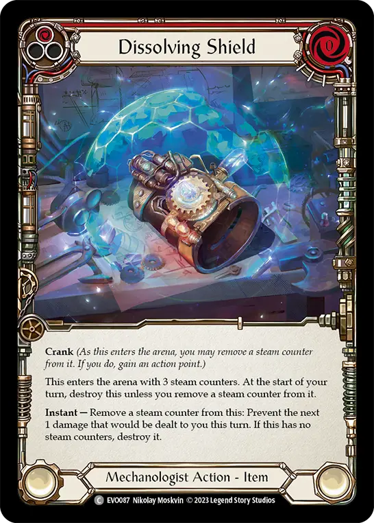 Dissolving Shield — Rainbow Foil