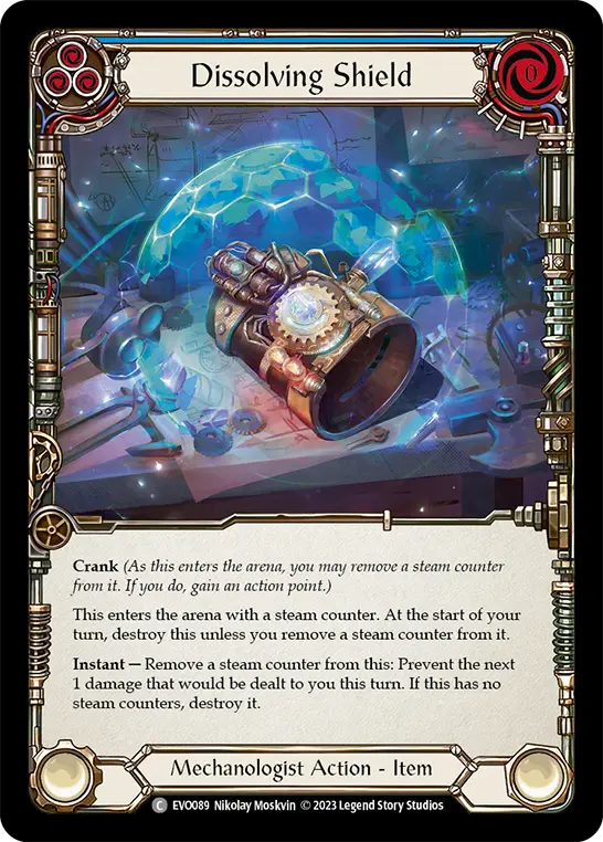 Dissolving Shield — Rainbow Foil