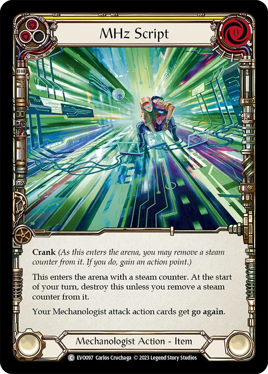 MHz Script — Rainbow Foil