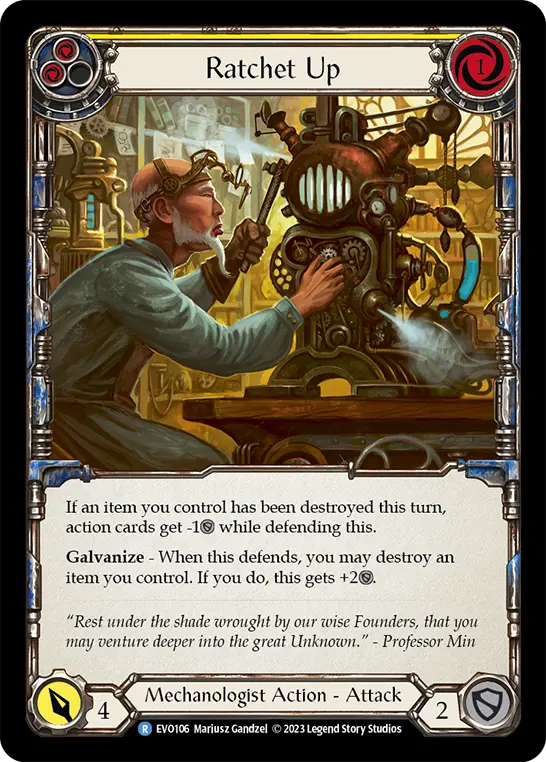 Ratchet Up — Rainbow Foil