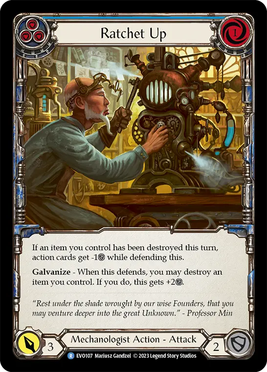 Ratchet Up — Rainbow Foil