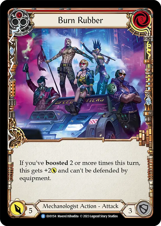 Burn Rubber — Rainbow Foil