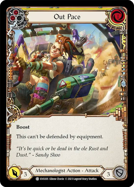 Out Pace — Rainbow Foil