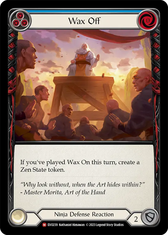 Wax Off — Rainbow Foil