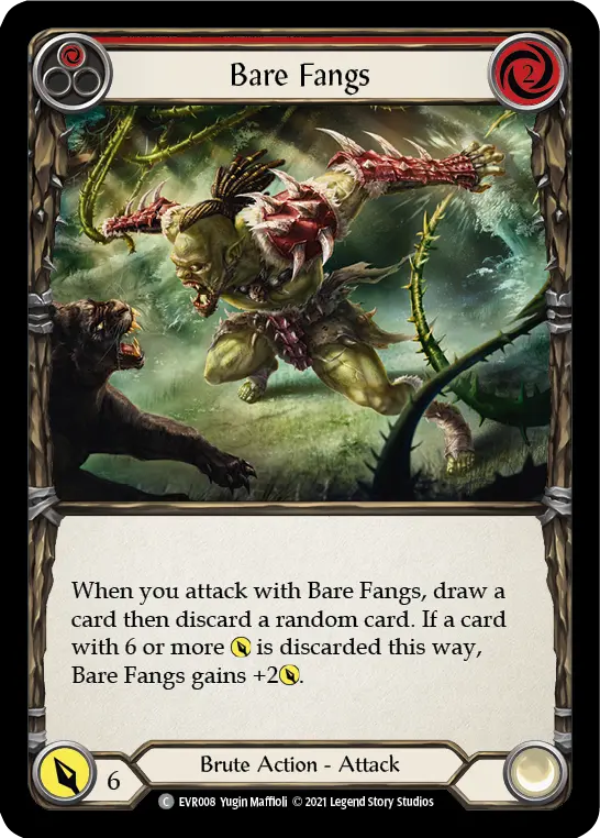 Bare Fangs — Rainbow Foil