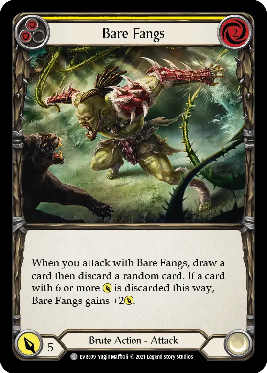 Bare Fangs — Rainbow Foil