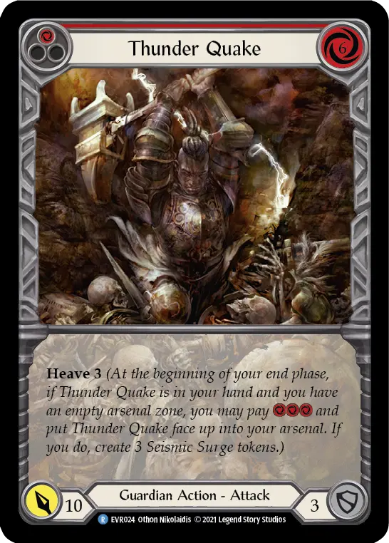 Thunder Quake — Extended Art — Rainbow Foil