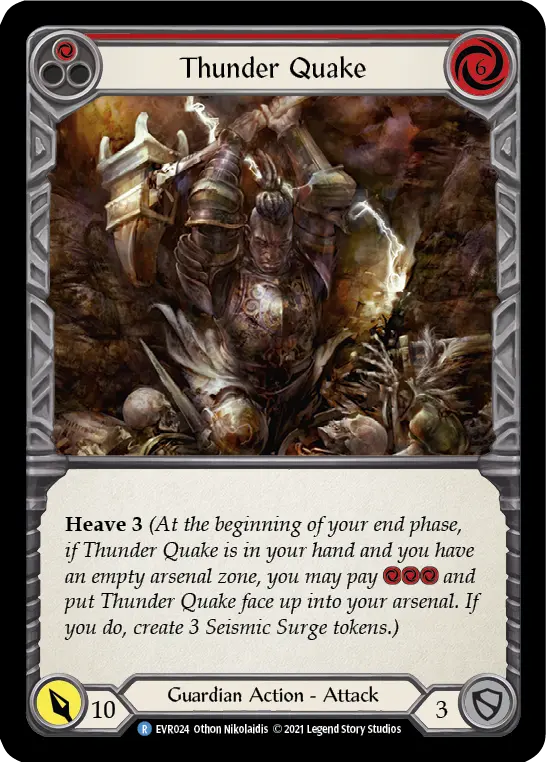 Thunder Quake — Rainbow Foil