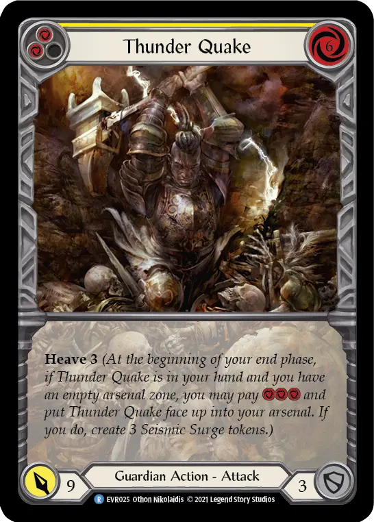 Thunder Quake — Extended Art — Rainbow Foil