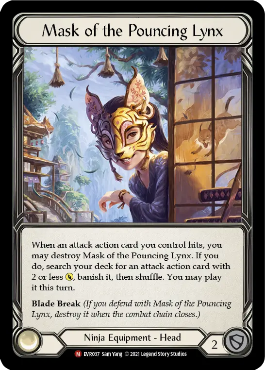 Mask of the Pouncing Lynx — Cold Foil