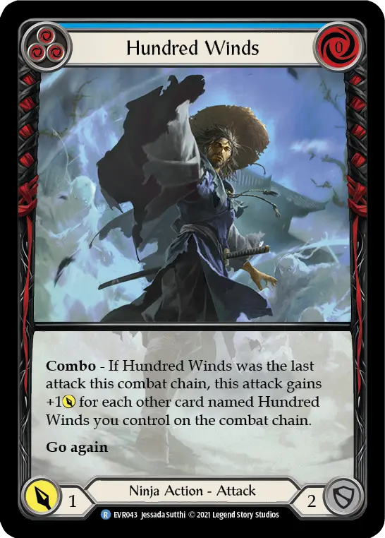 Hundred Winds — Extended Art — Rainbow Foil