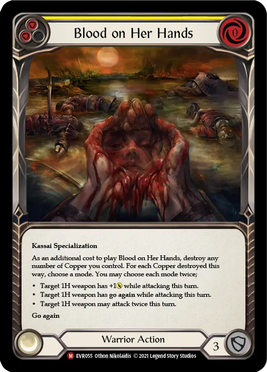 Blood on Her Hands — Rainbow Foil