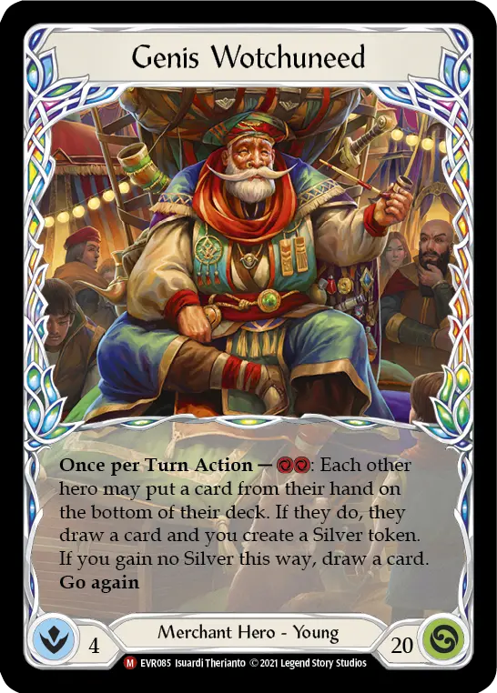 Genis Wotchuneed — Extended Art — Rainbow Foil